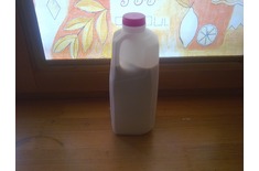 Bottle of a milk for breakfast :D solution